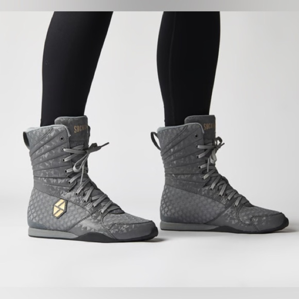 SOCIETY NINE - EOS HIGH TOP IN STORM GREY - Sz 7 - NEW IN BOX